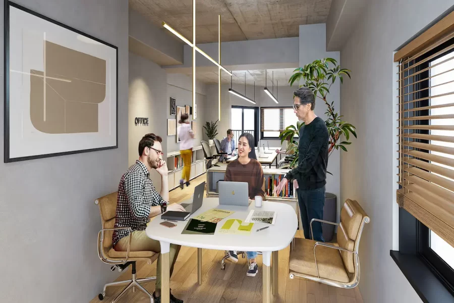 アンドネイバー中目黒 事務所レイアウト図