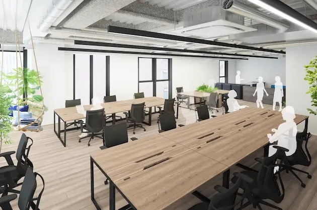 東神田、9月完成予定デザインセットアップオフィス