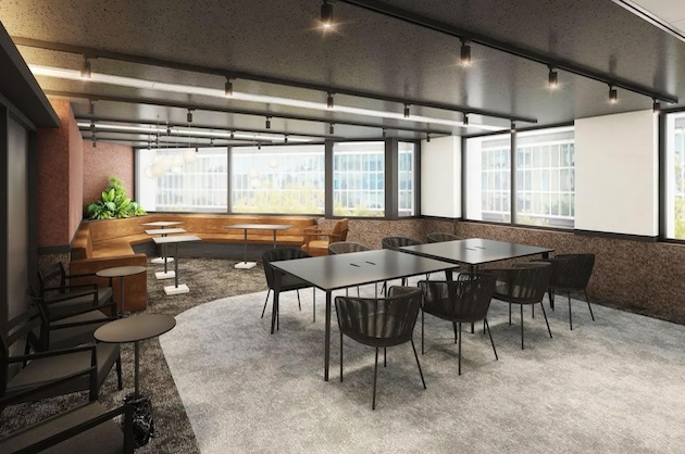 新橋、手頃な期間限定オフィス、大型ラウンジ付