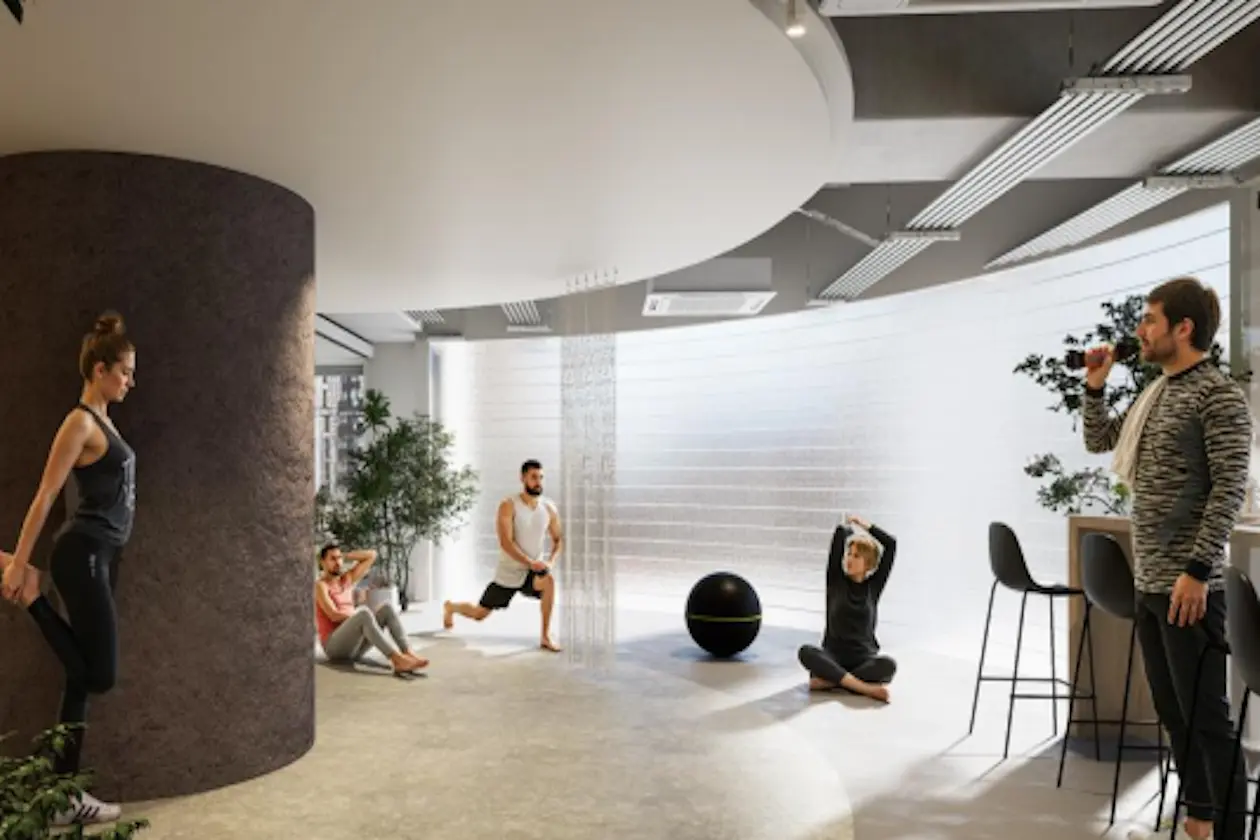 築地3分、円形ラウンジ付セットアップオフィス 室内