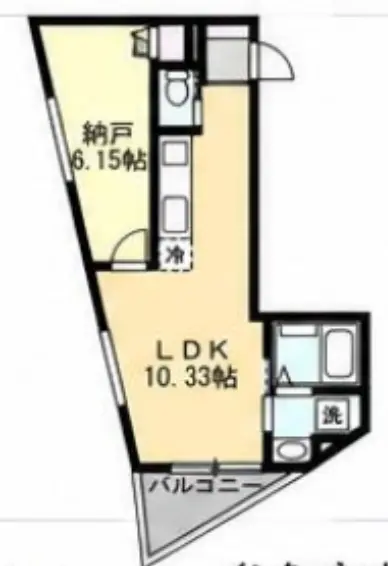 神宮前の物件205号室の間取り図