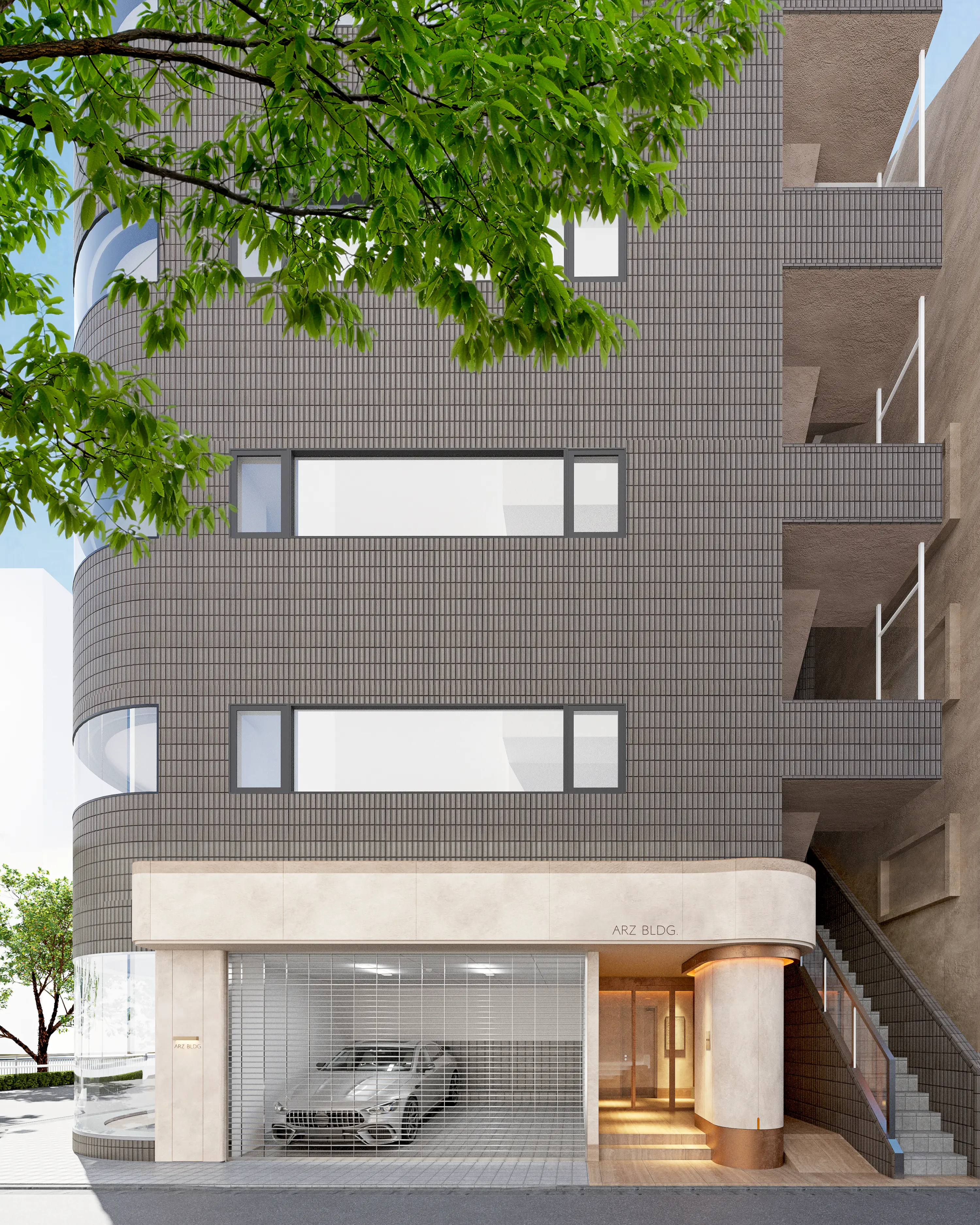 五反田、テラス付上質デザインのセットアップ 外観