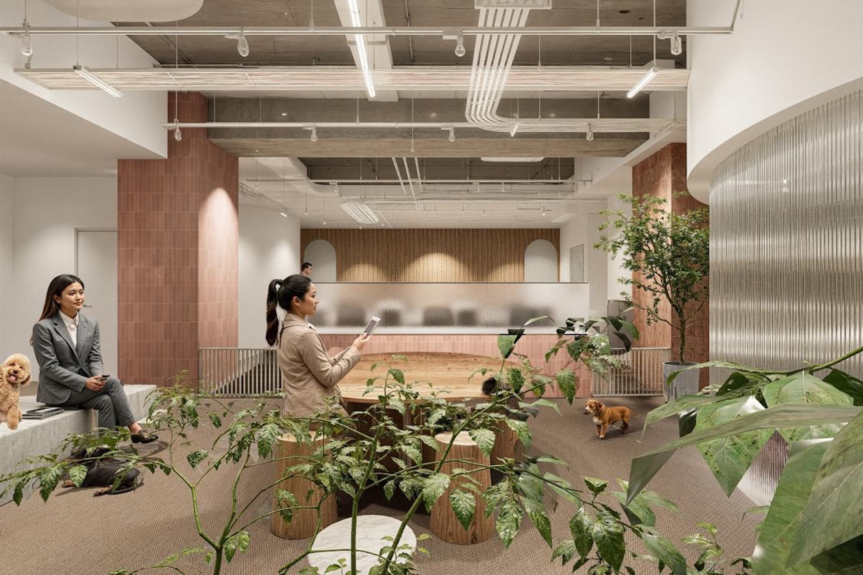 新富町1分、愛犬と働くセットアップオフィス 室内