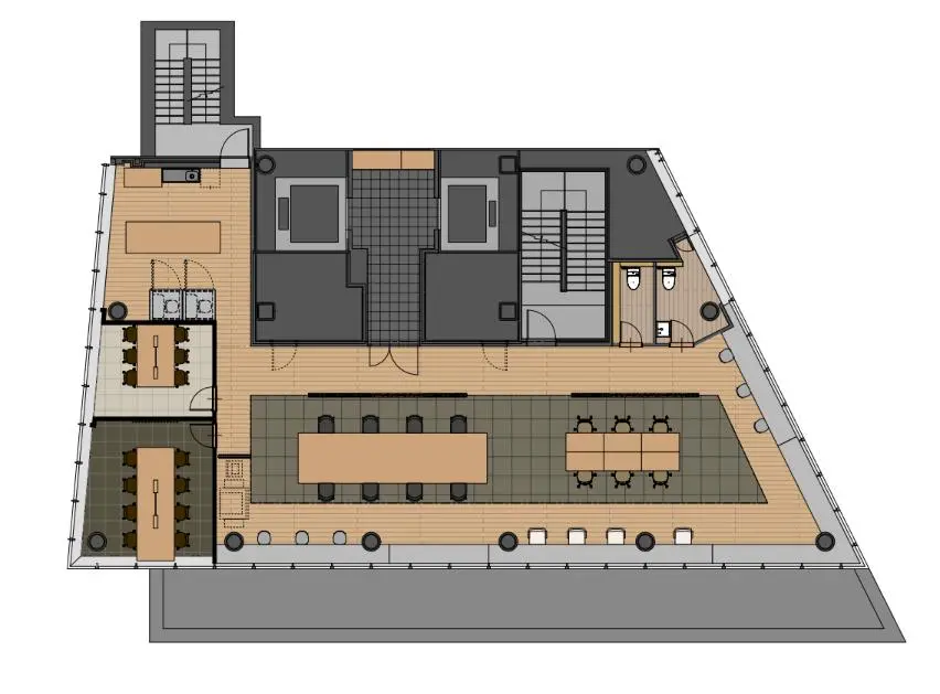 表参道4分、ハイグレードビルのデザインセットアップ 室内