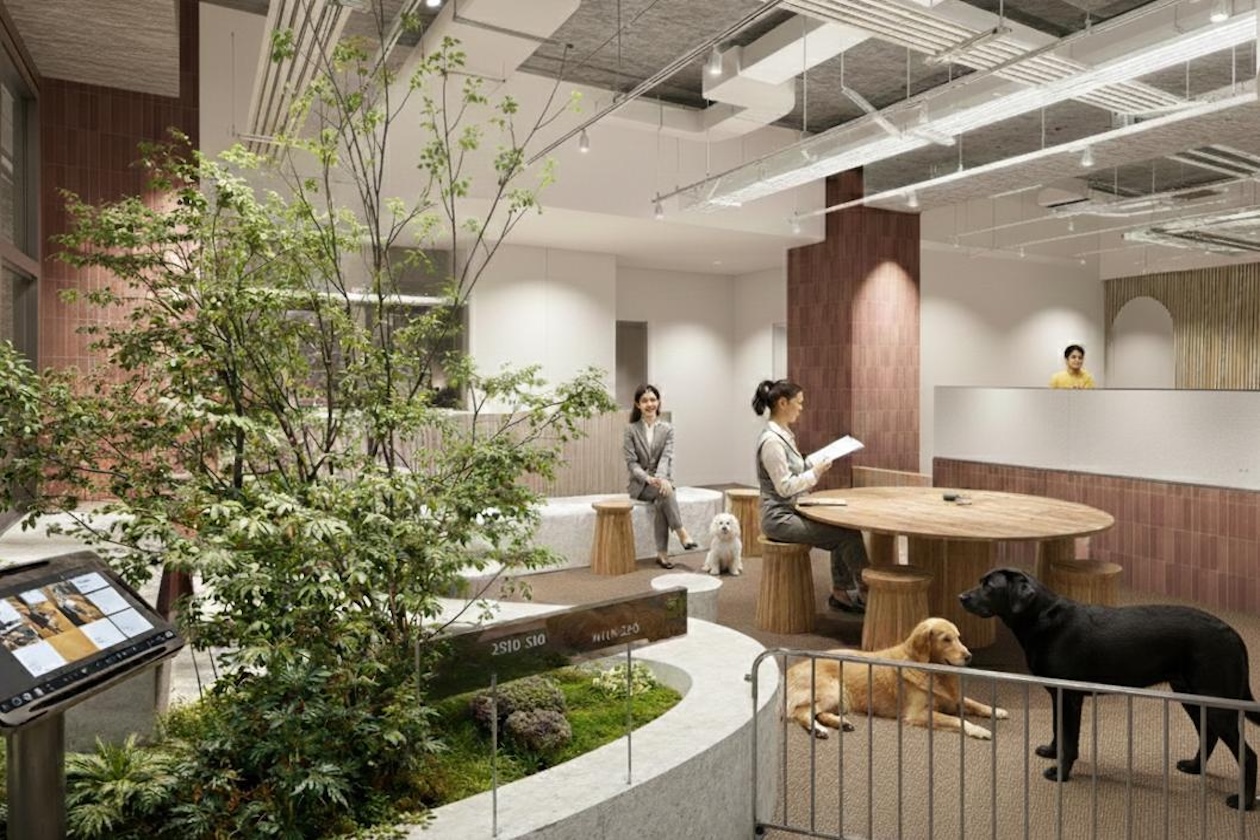 新富町1分、愛犬と働くセットアップオフィス 室内