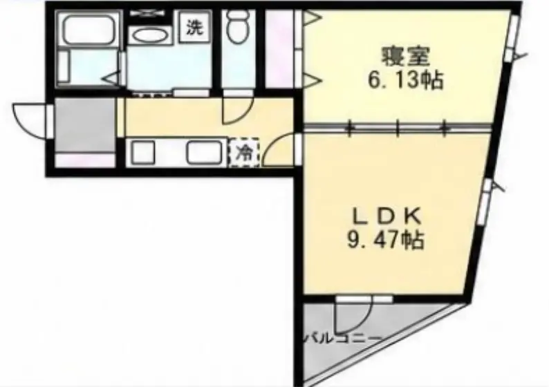 神宮前の物件203号室の間取り図