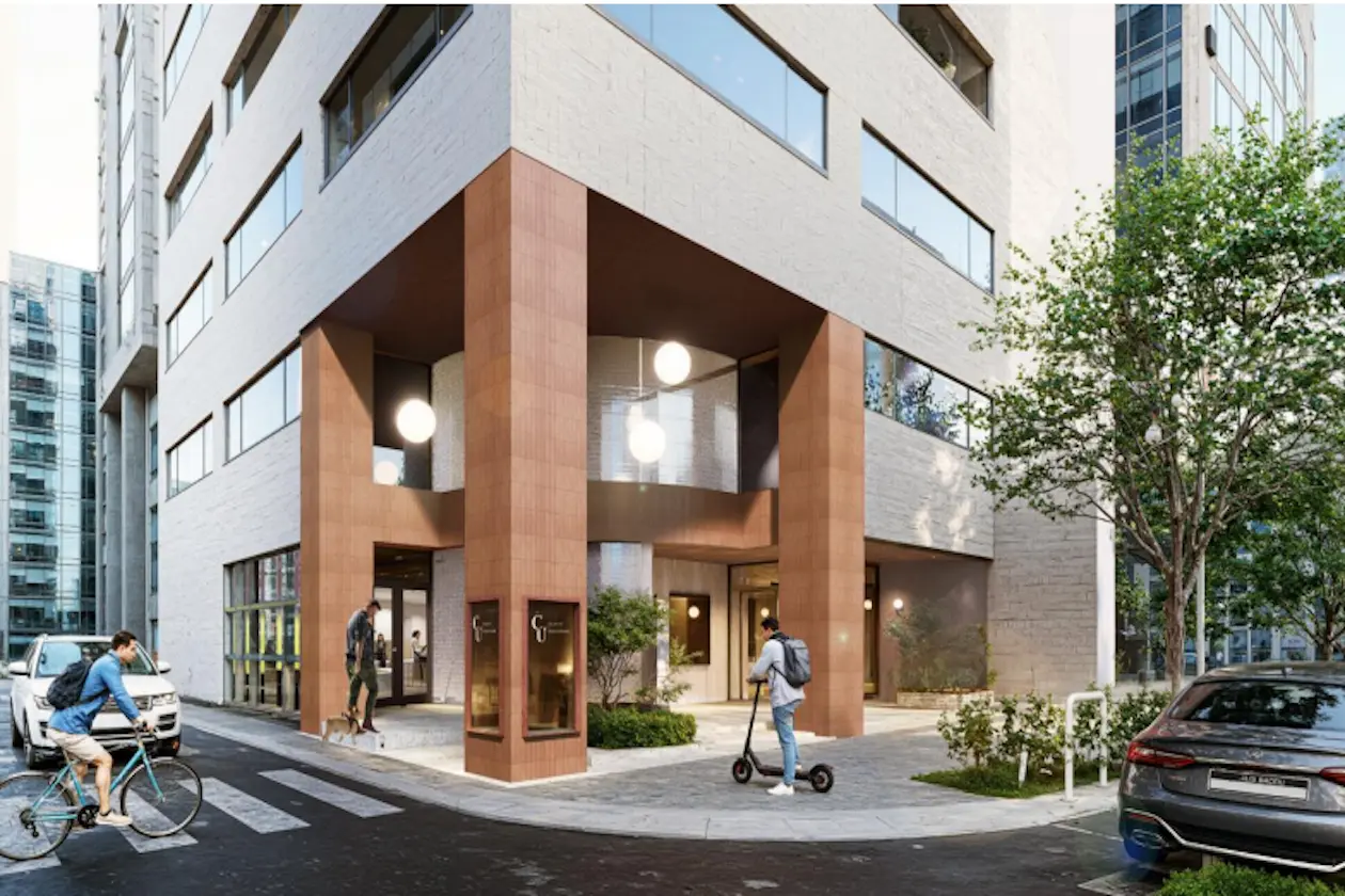 築地3分、円形ラウンジ付セットアップオフィス 外観