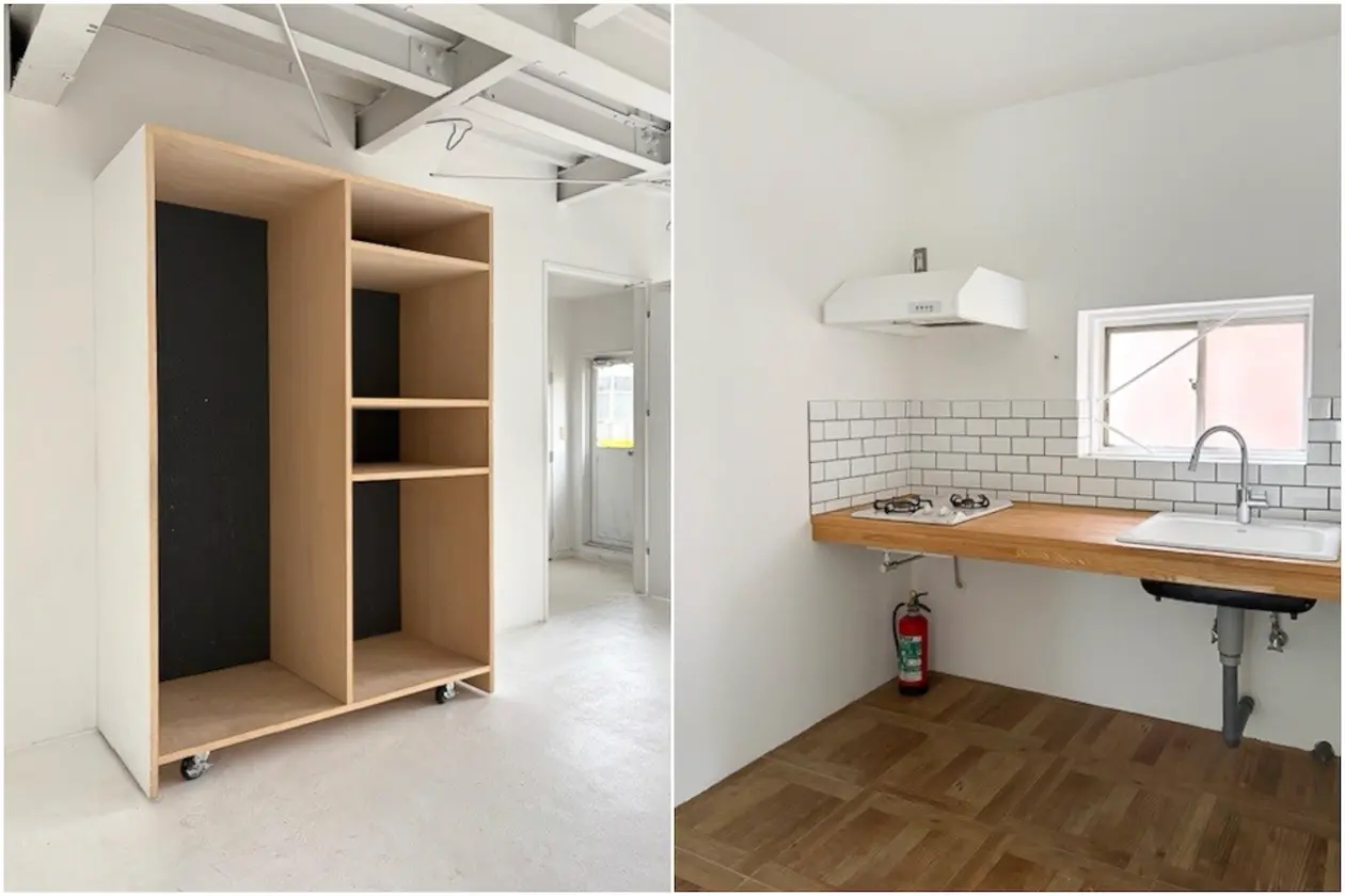 白金、スタジオ向きの天高倉庫風ホワイト空間 室内