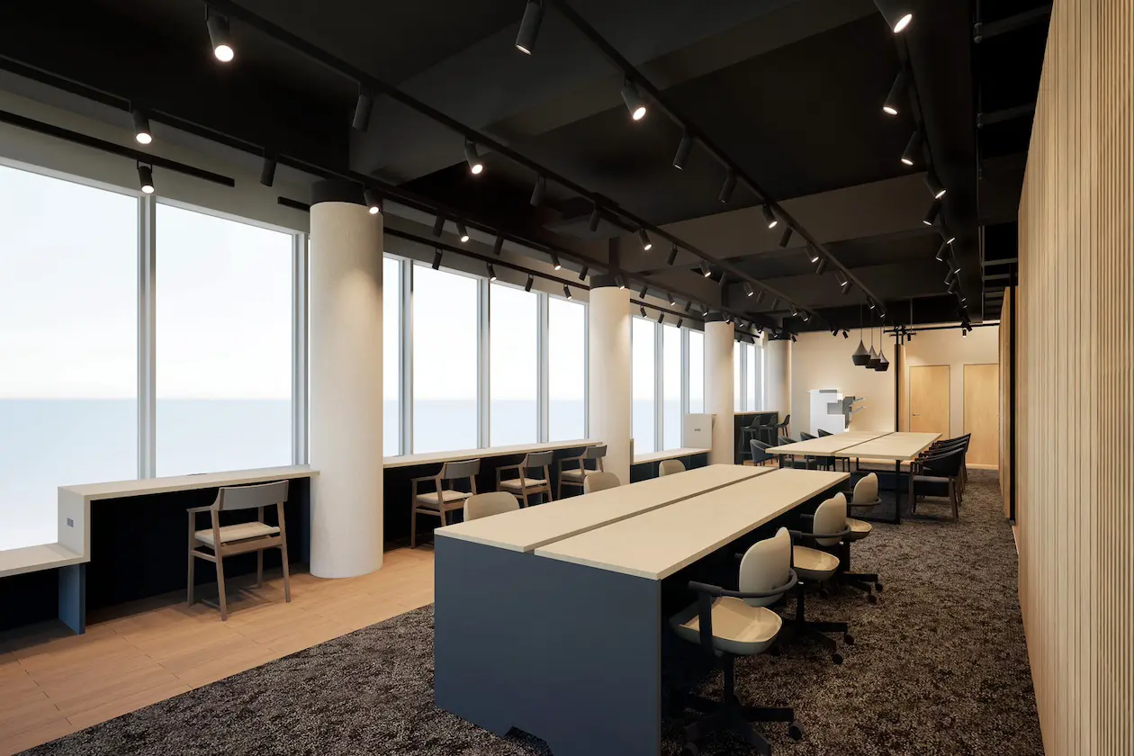 表参道4分、ハイグレードビルのデザインセットアップ 室内