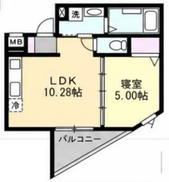 神宮前の物件204号室の間取り図