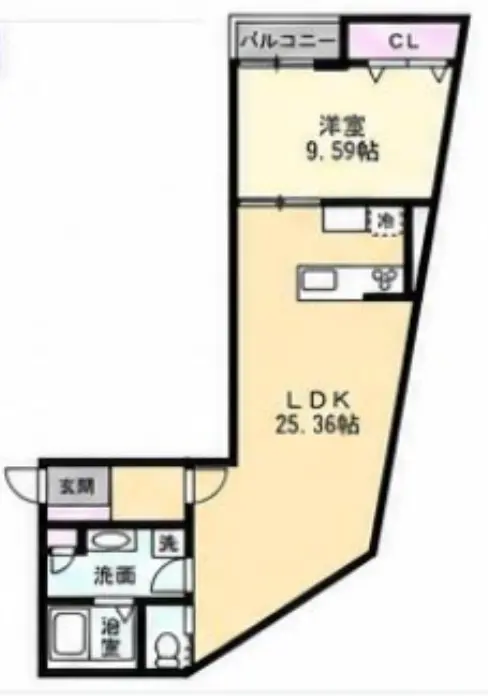 神宮前の物件102号室の間取り図