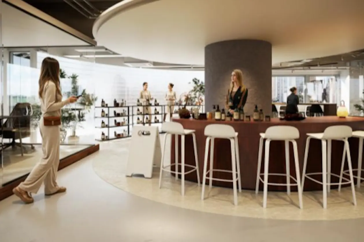 築地3分、円形ラウンジ付セットアップオフィス 室内