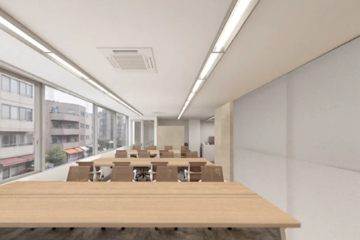 神谷町、角地に佇む2面採光の会議室付きデザイナーズ