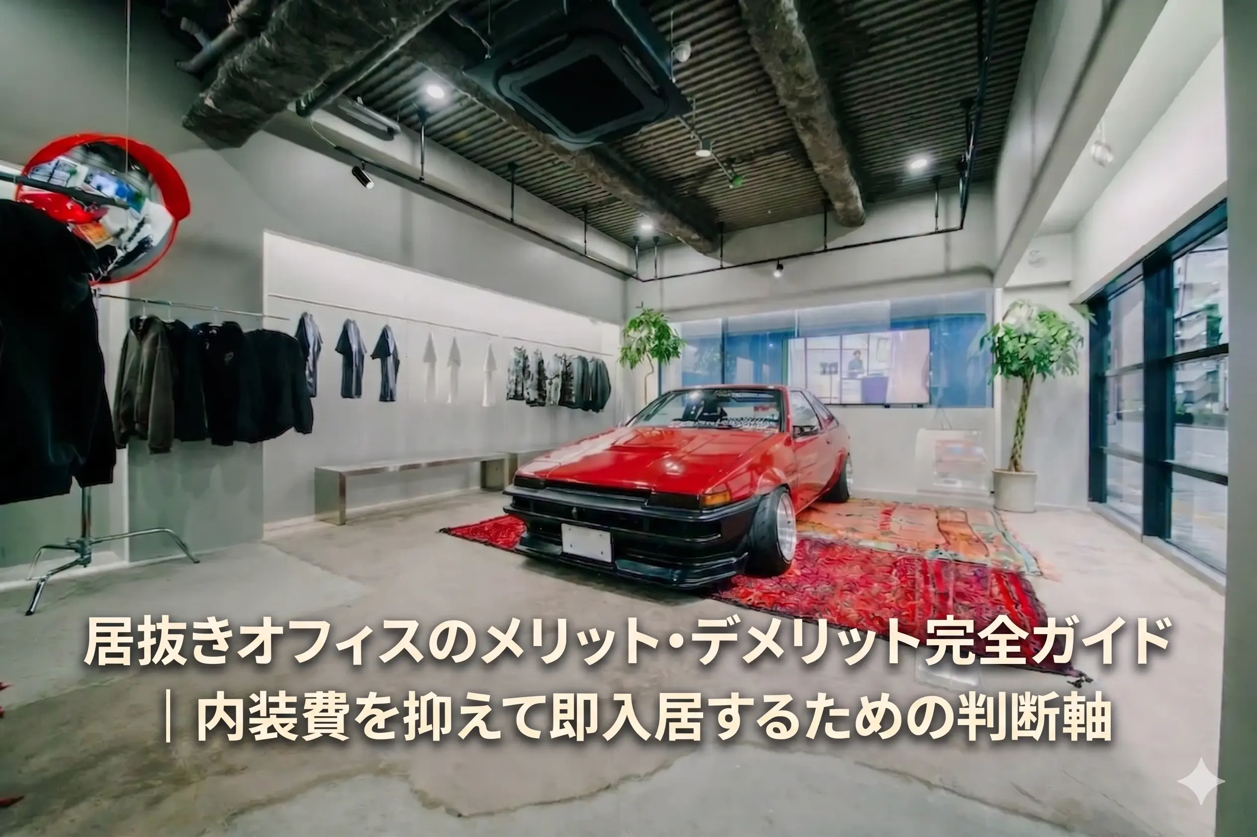 居抜きオフィスのメリット・デメリット完全ガイド｜内装費を抑えて即入居するための判断軸